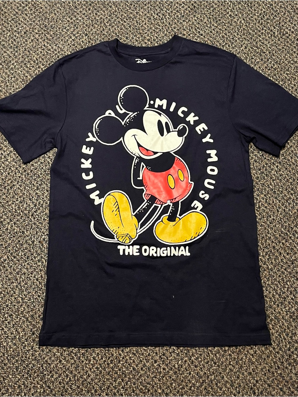 Mickey Mouse 'The Original' Graphic Tee - Black with Red & Yellow